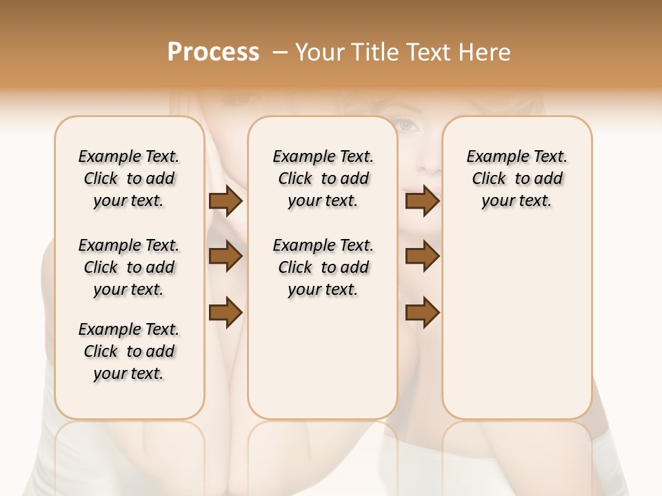 Faces Of Beautiful Women PowerPoint Template