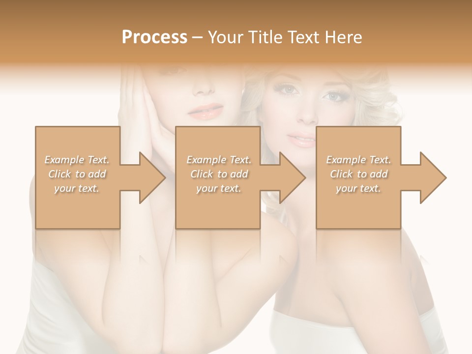 Faces Of Beautiful Women PowerPoint Template