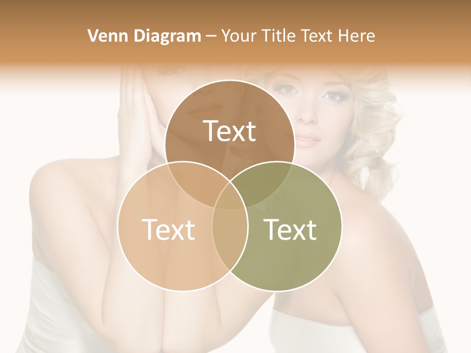 Faces Of Beautiful Women PowerPoint Template