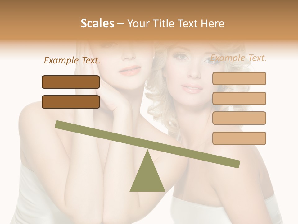 Faces Of Beautiful Women PowerPoint Template