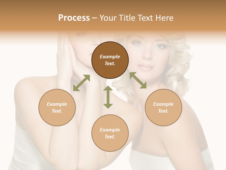 Faces Of Beautiful Women PowerPoint Template