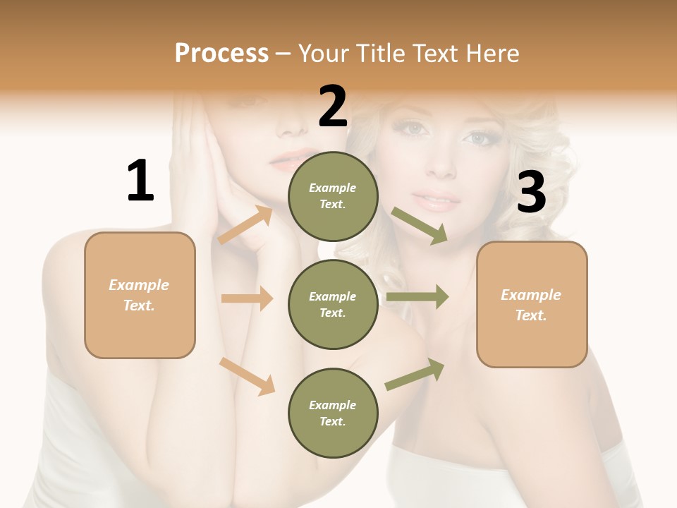 Faces Of Beautiful Women PowerPoint Template