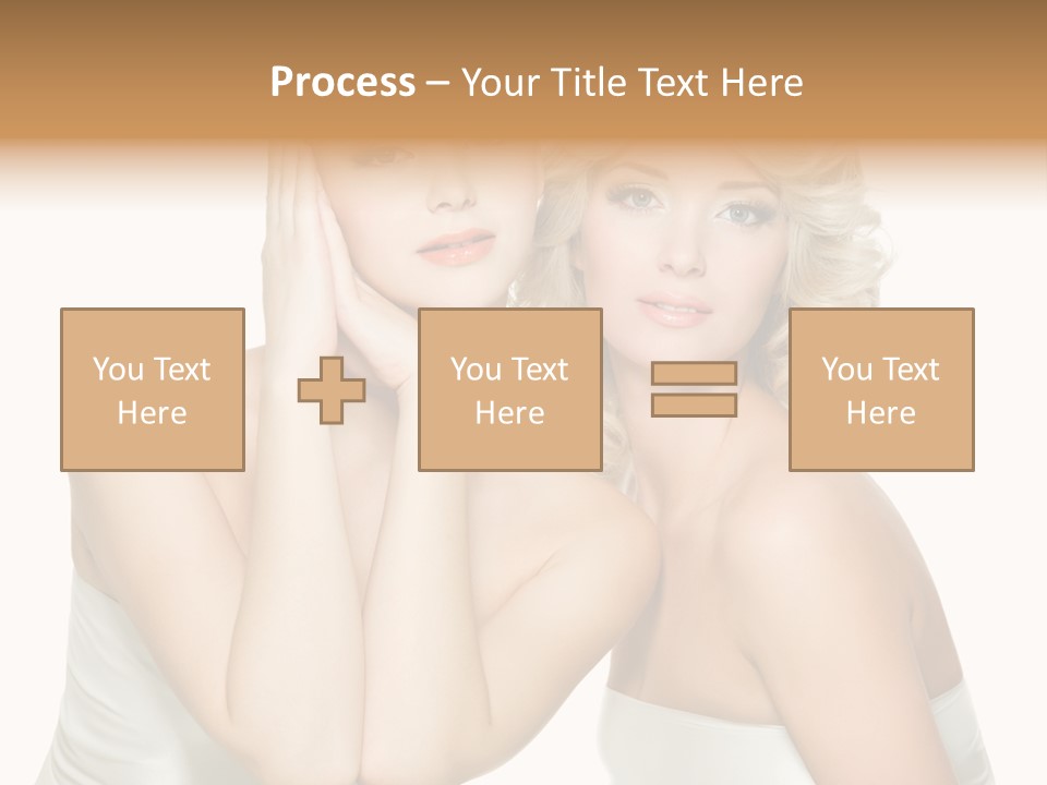 Faces Of Beautiful Women PowerPoint Template