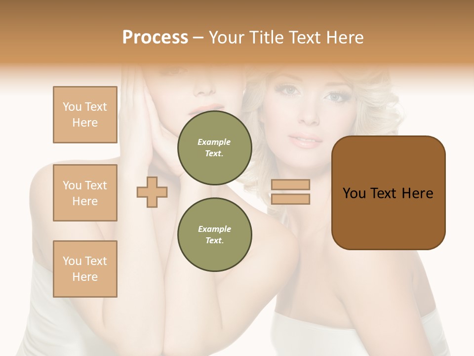 Faces Of Beautiful Women PowerPoint Template