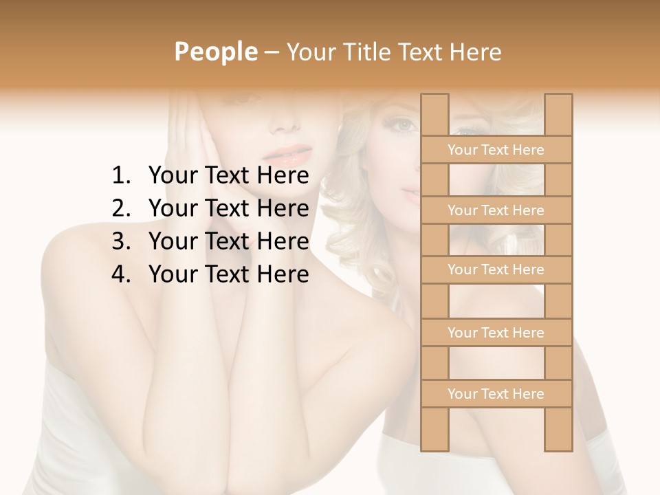 Faces Of Beautiful Women PowerPoint Template