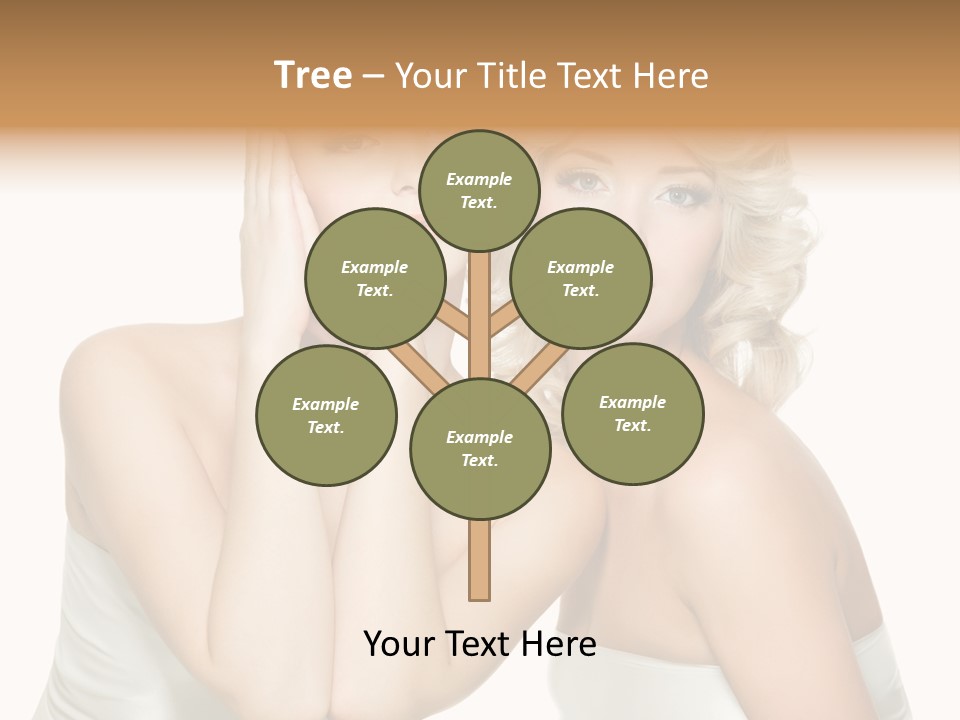 Faces Of Beautiful Women PowerPoint Template