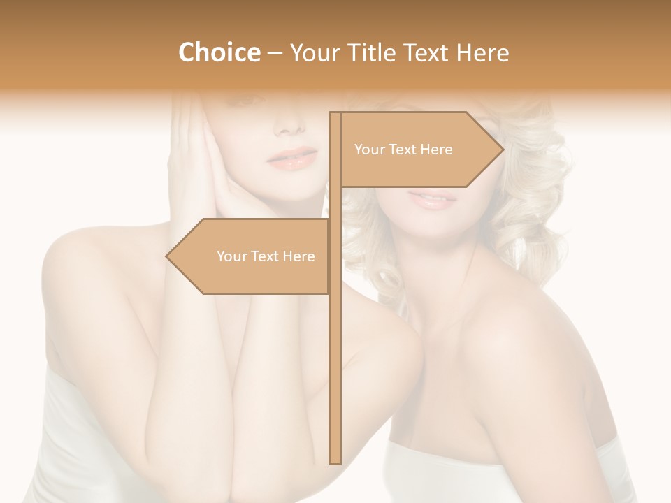 Faces Of Beautiful Women PowerPoint Template