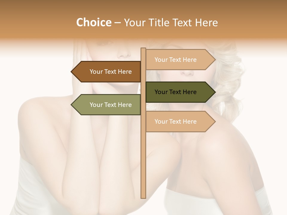 Faces Of Beautiful Women PowerPoint Template