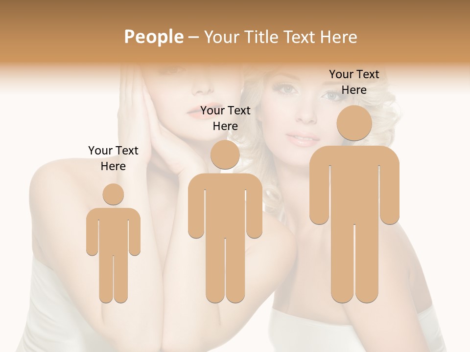 Faces Of Beautiful Women PowerPoint Template