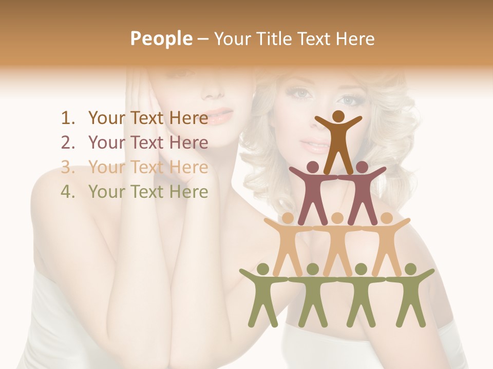 Faces Of Beautiful Women PowerPoint Template