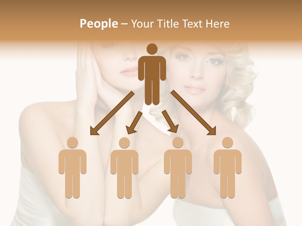 Faces Of Beautiful Women PowerPoint Template