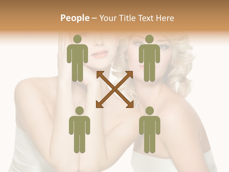 Faces Of Beautiful Women PowerPoint Template