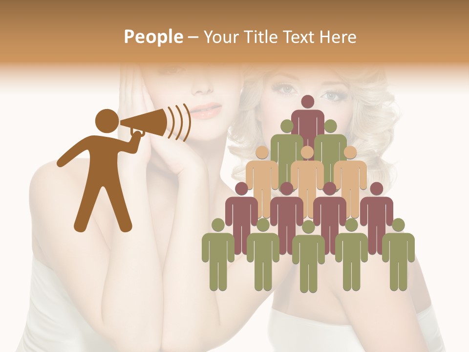 Faces Of Beautiful Women PowerPoint Template