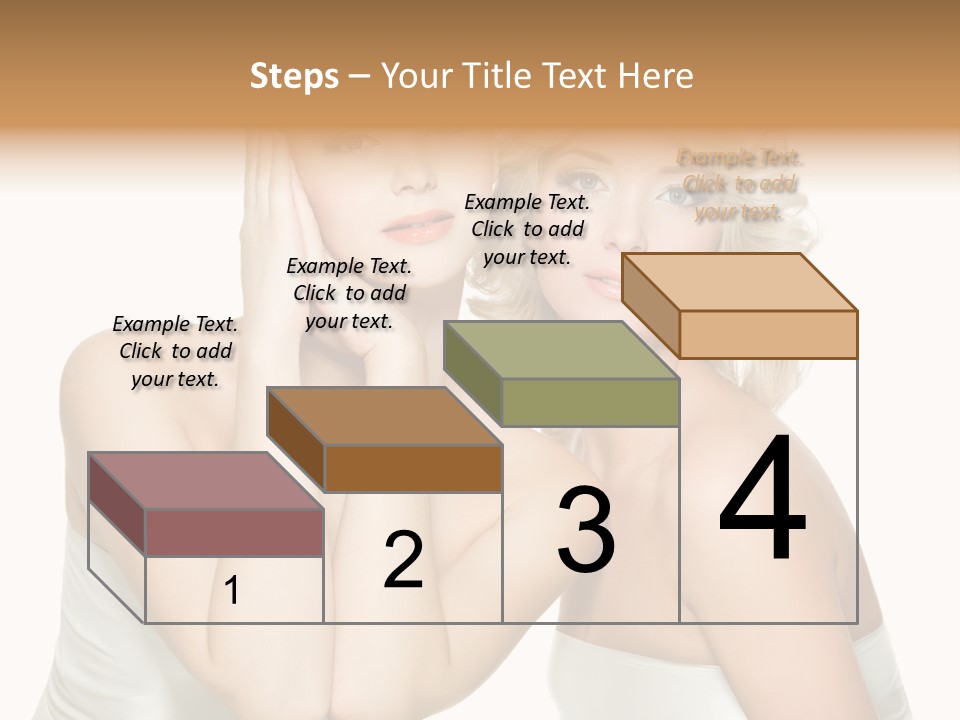 Faces Of Beautiful Women PowerPoint Template