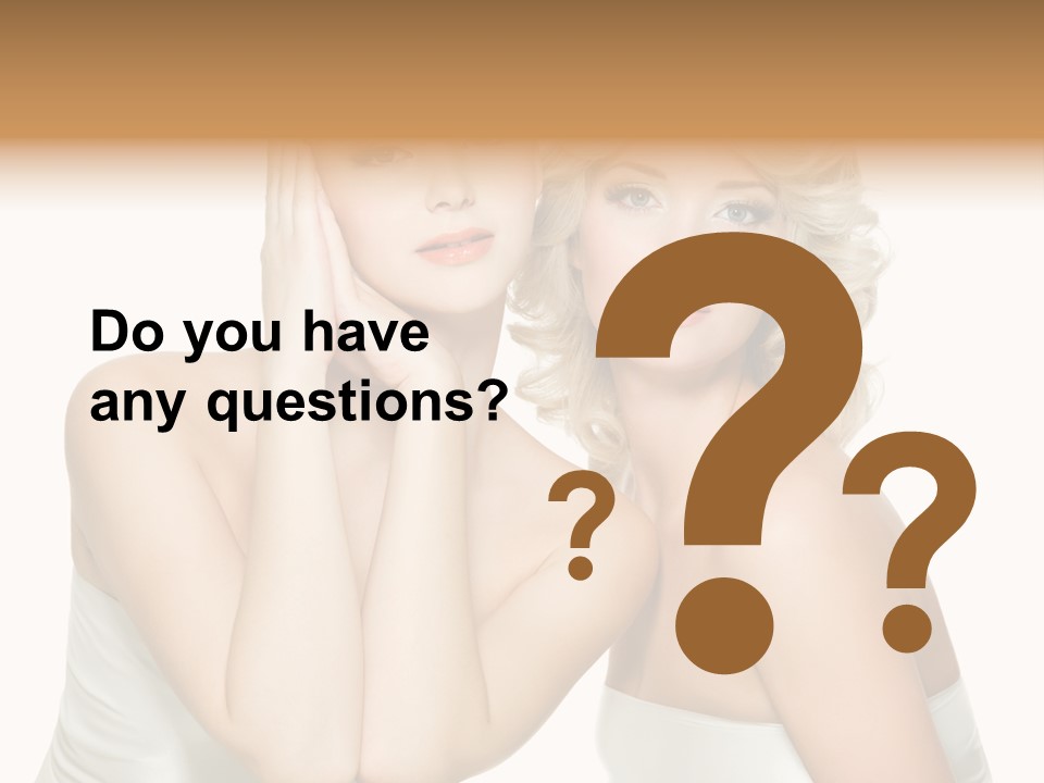 Faces Of Beautiful Women PowerPoint Template