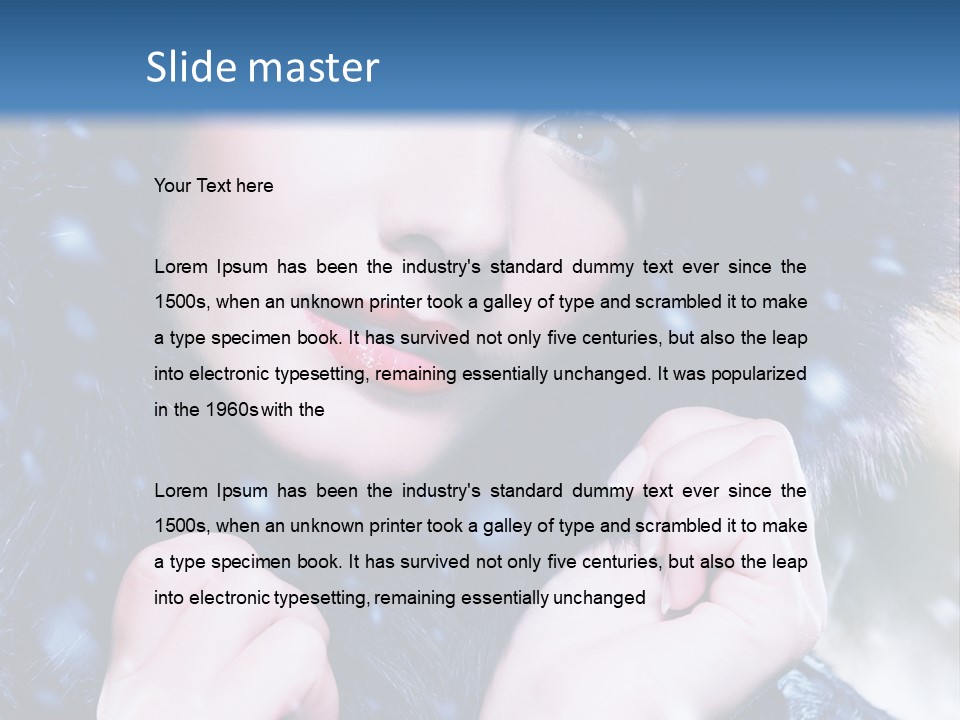 Mysterious Snowstorm Pretty PowerPoint Template