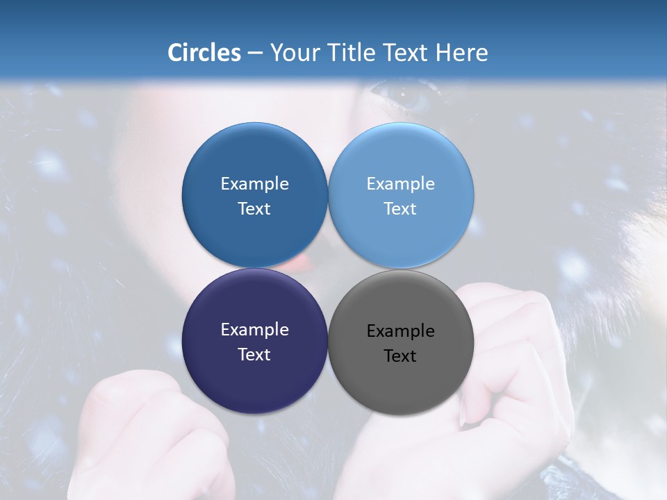 Mysterious Snowstorm Pretty PowerPoint Template