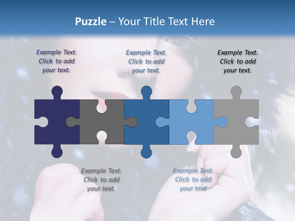 Mysterious Snowstorm Pretty PowerPoint Template