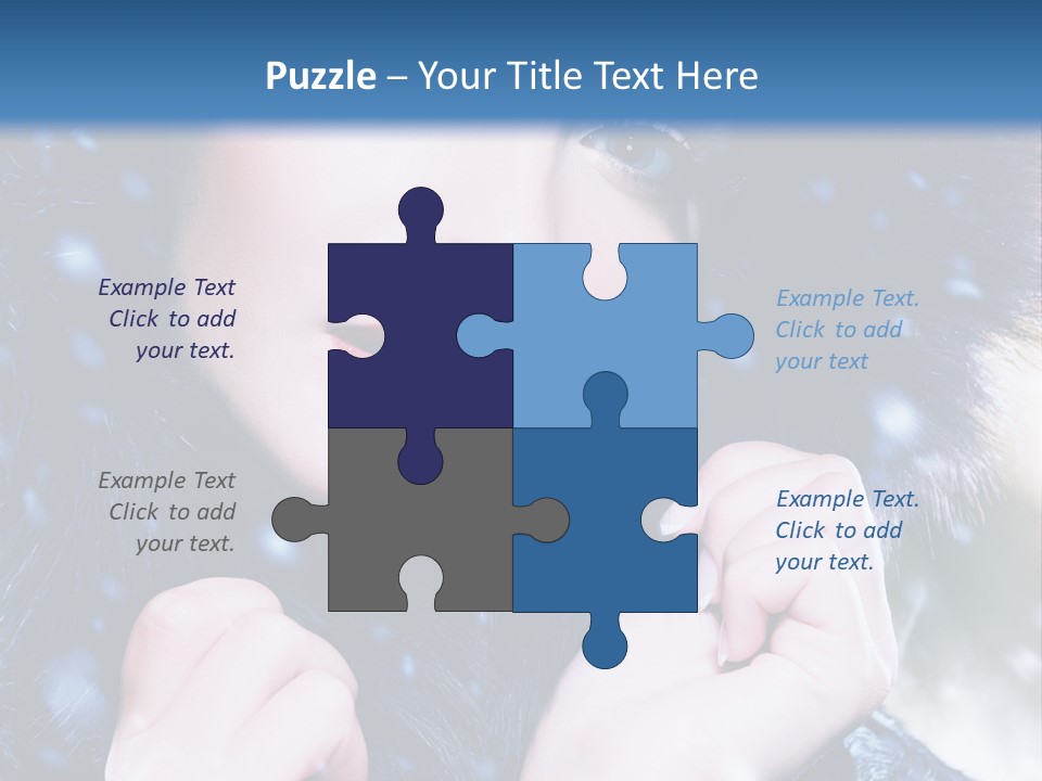 Mysterious Snowstorm Pretty PowerPoint Template