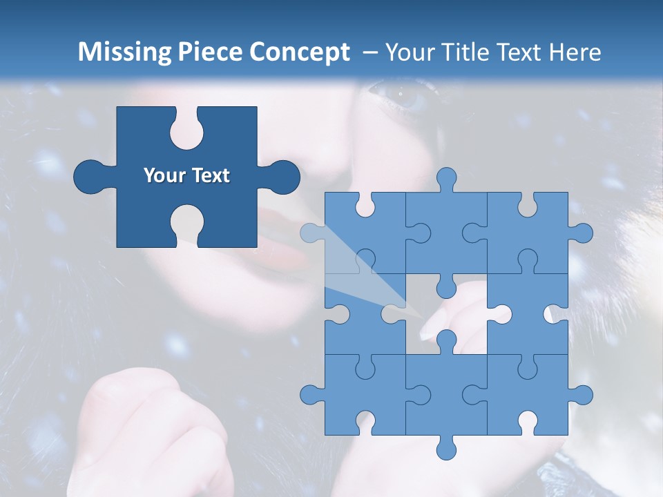 Mysterious Snowstorm Pretty PowerPoint Template