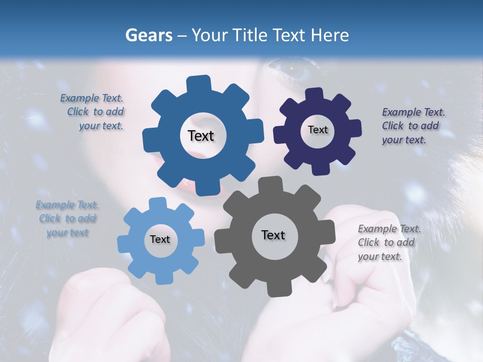 Mysterious Snowstorm Pretty PowerPoint Template