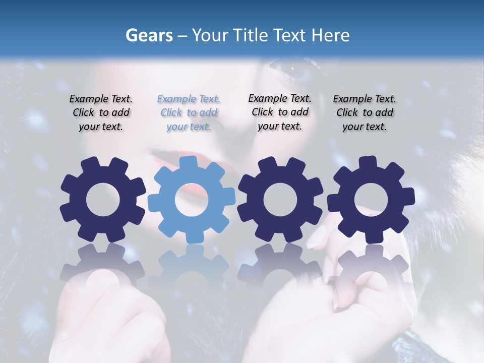 Mysterious Snowstorm Pretty PowerPoint Template