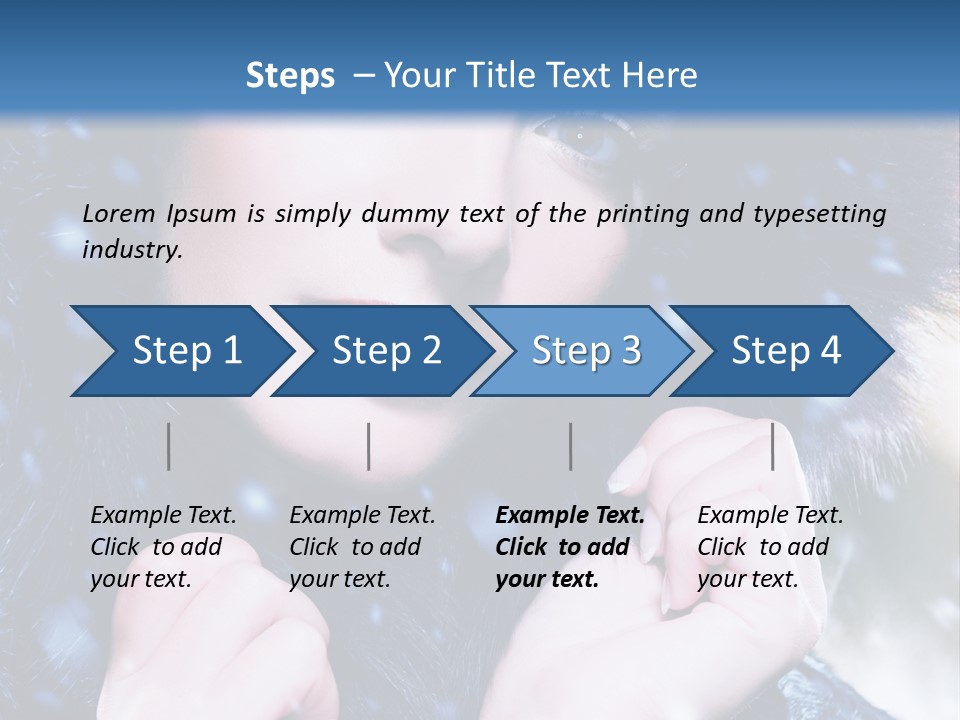 Mysterious Snowstorm Pretty PowerPoint Template