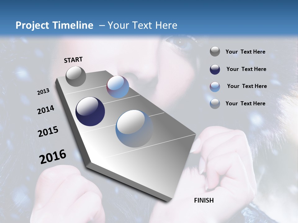 Mysterious Snowstorm Pretty PowerPoint Template