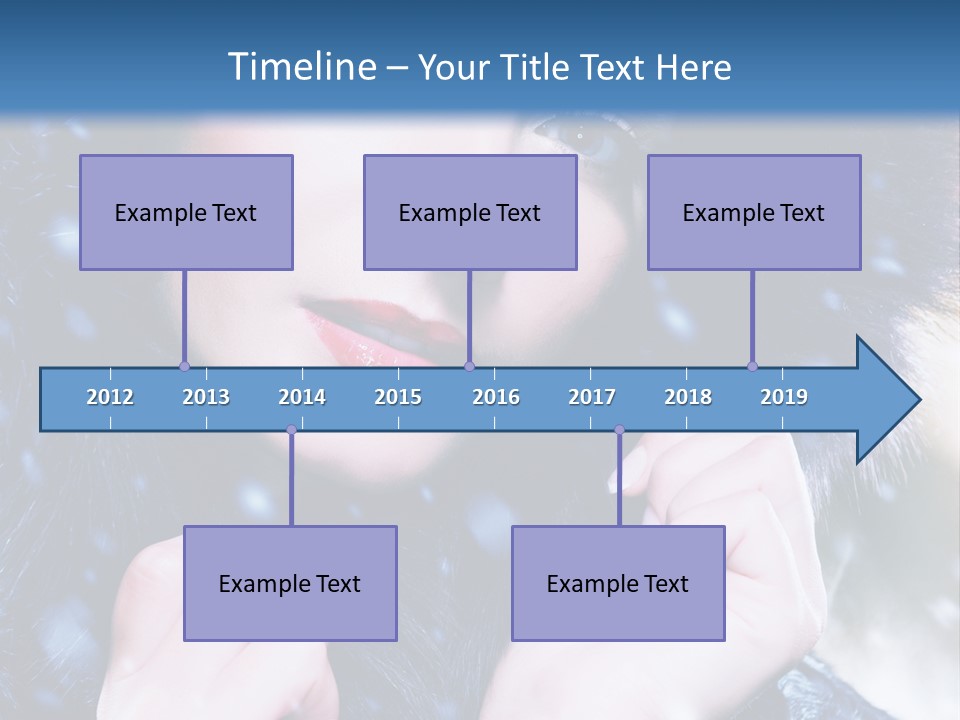 Mysterious Snowstorm Pretty PowerPoint Template