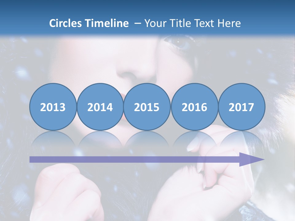 Mysterious Snowstorm Pretty PowerPoint Template