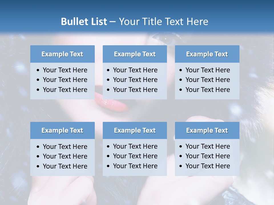 Mysterious Snowstorm Pretty PowerPoint Template