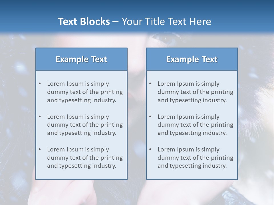 Mysterious Snowstorm Pretty PowerPoint Template