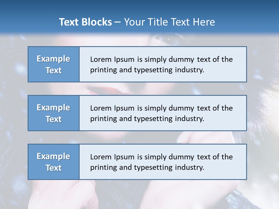 Mysterious Snowstorm Pretty PowerPoint Template