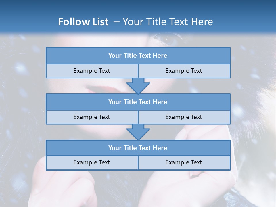 Mysterious Snowstorm Pretty PowerPoint Template
