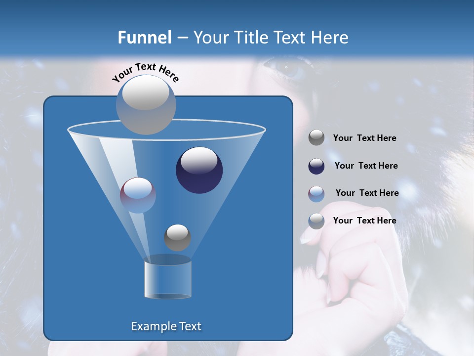 Mysterious Snowstorm Pretty PowerPoint Template