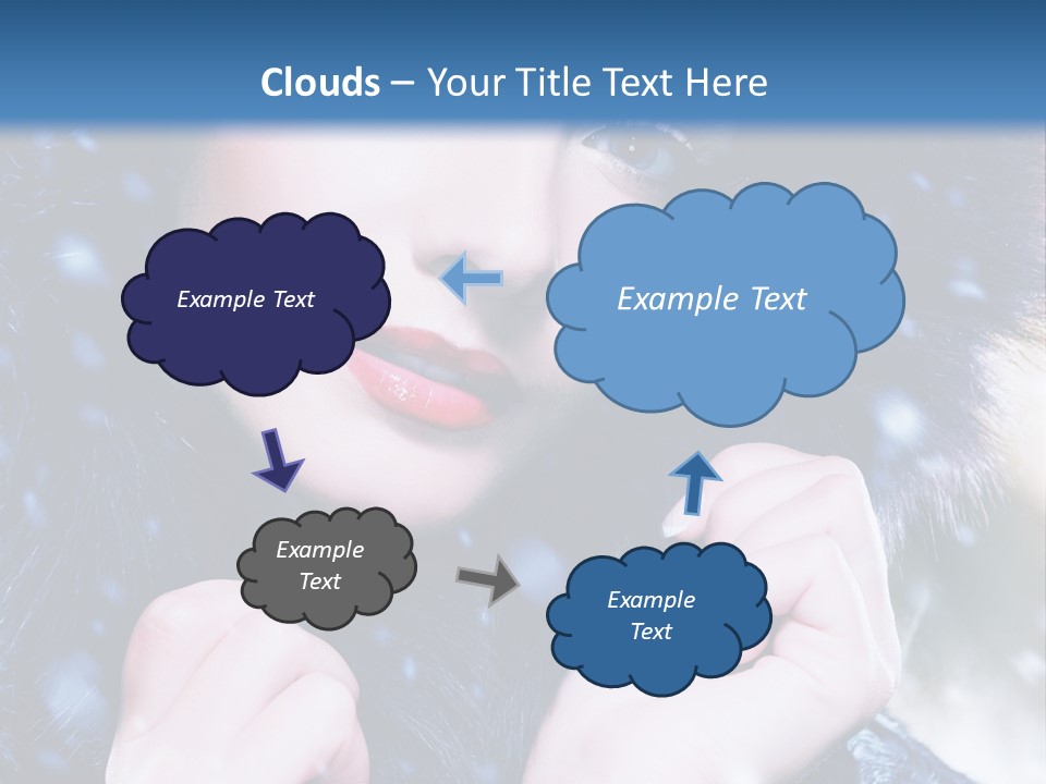 Mysterious Snowstorm Pretty PowerPoint Template