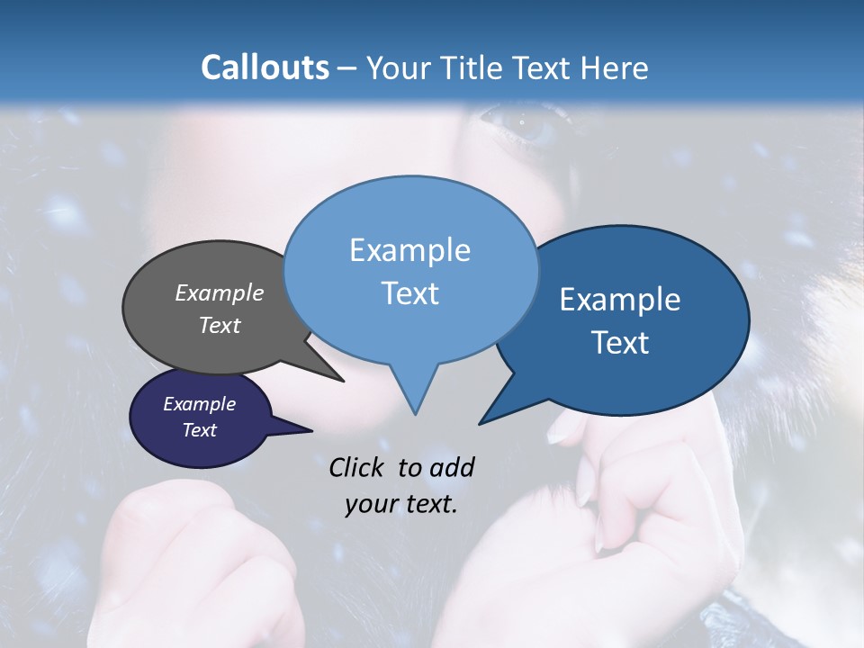 Mysterious Snowstorm Pretty PowerPoint Template