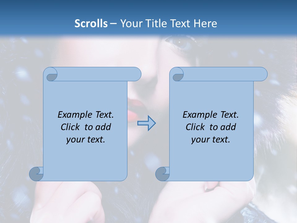 Mysterious Snowstorm Pretty PowerPoint Template