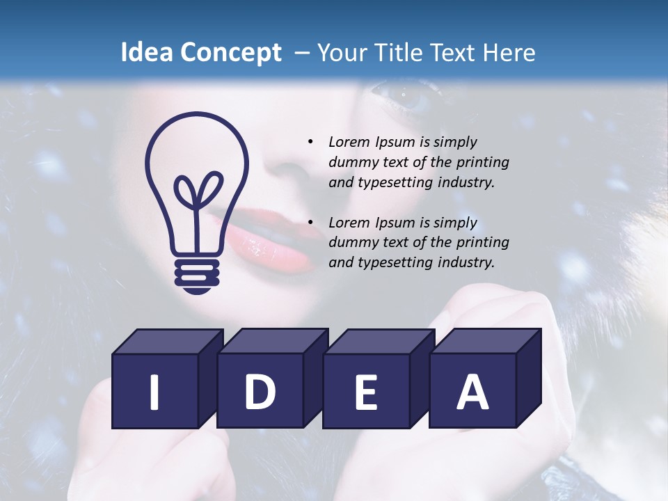 Mysterious Snowstorm Pretty PowerPoint Template