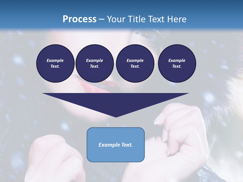 Mysterious Snowstorm Pretty PowerPoint Template