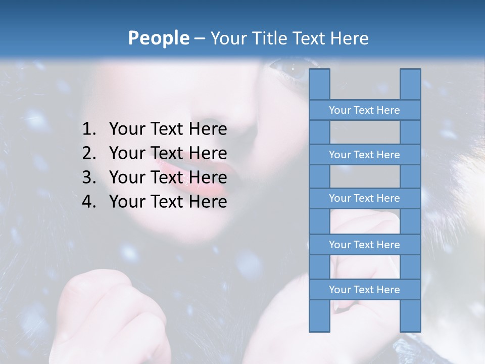 Mysterious Snowstorm Pretty PowerPoint Template