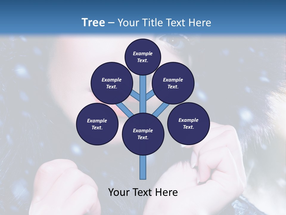 Mysterious Snowstorm Pretty PowerPoint Template