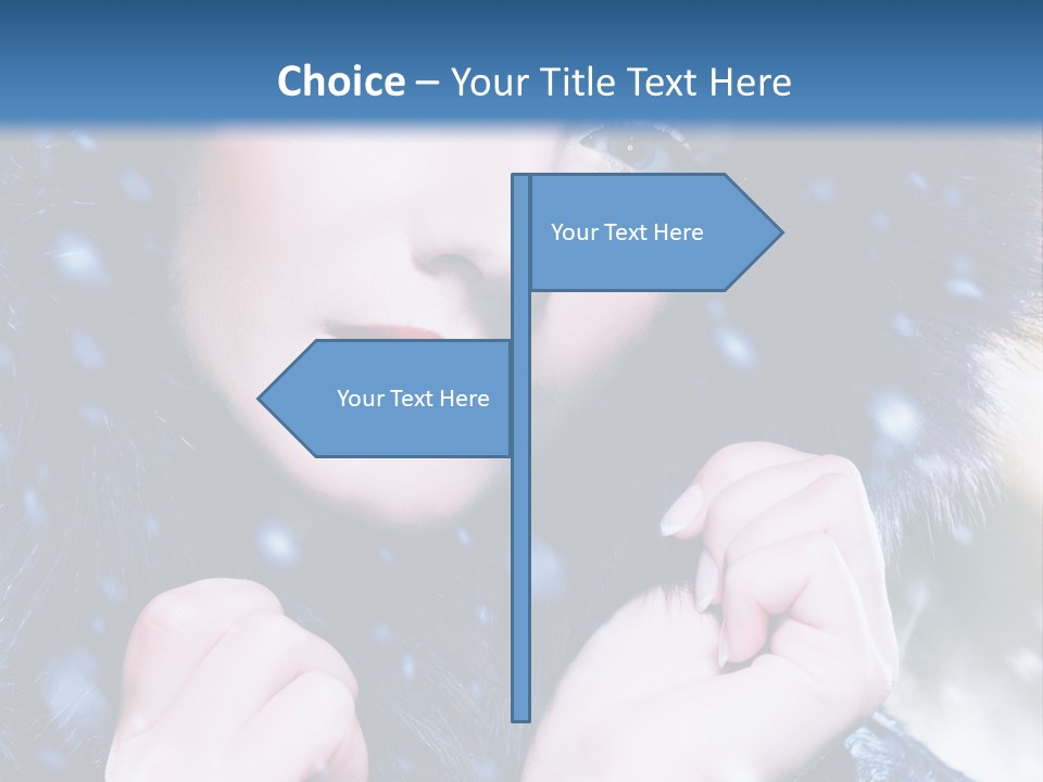 Mysterious Snowstorm Pretty PowerPoint Template