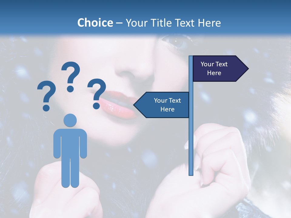 Mysterious Snowstorm Pretty PowerPoint Template