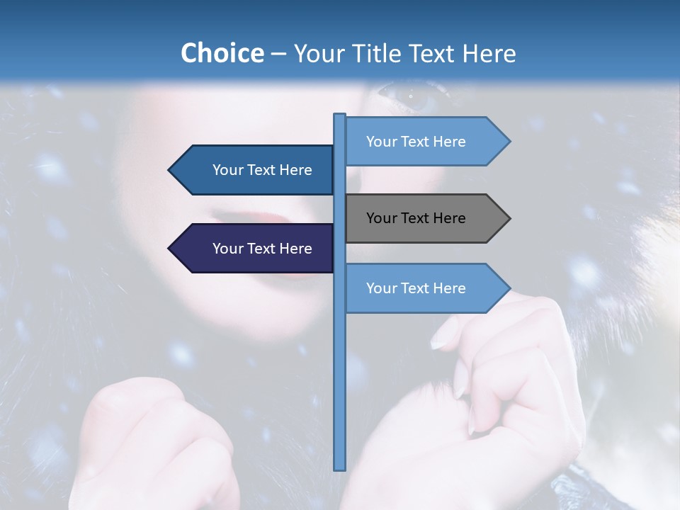 Mysterious Snowstorm Pretty PowerPoint Template
