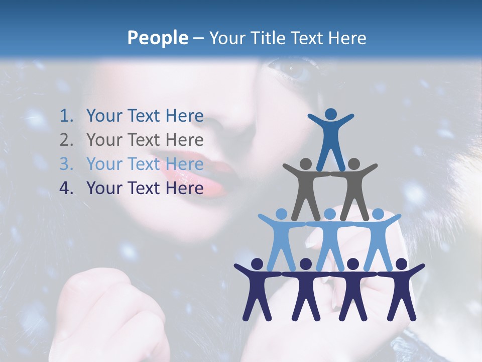 Mysterious Snowstorm Pretty PowerPoint Template