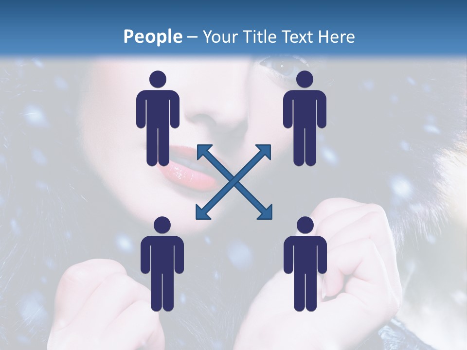 Mysterious Snowstorm Pretty PowerPoint Template