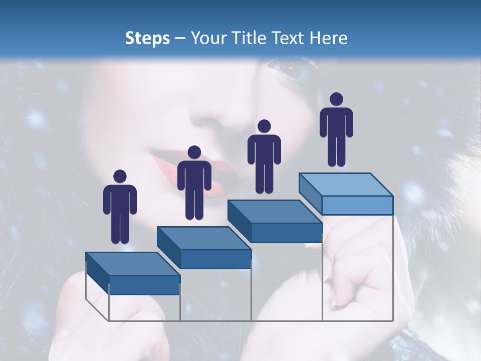 Mysterious Snowstorm Pretty PowerPoint Template