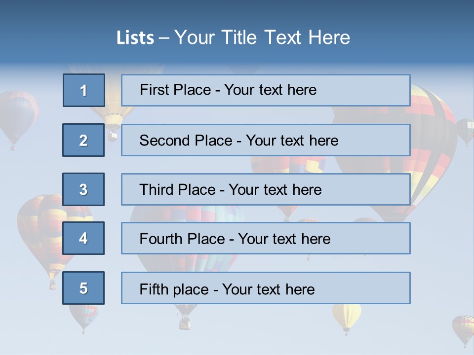 Hd Hot Air Balloon PowerPoint Template