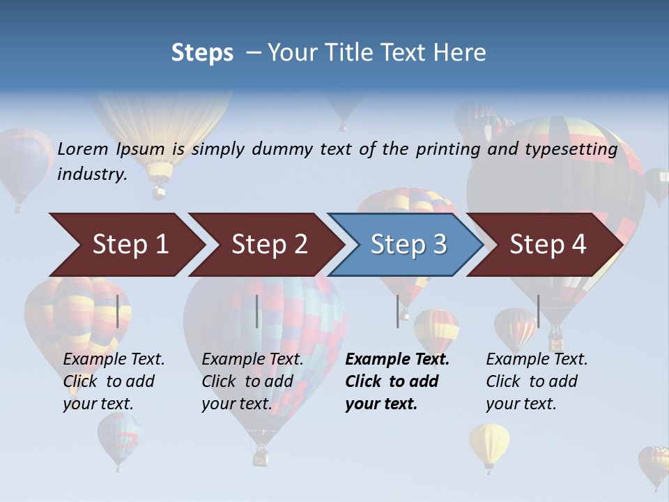 Hd Hot Air Balloon PowerPoint Template